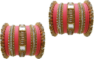 

My Design Lac Gold-plated Chudas(Pack of 42), Multicolor