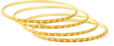 39% OFF on Ethnic Jewels Brass Yellow Gold Bangle Set(Pack of 4) 39% OFF on Ethnic Jewels Brass Yellow Gold Bangle Set(Pack of 4)