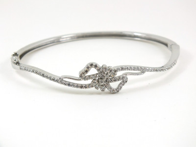 

Aina Sterling Silver Cubic Zirconia Rhodium Bracelet