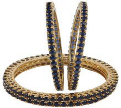 55% OFF on Affinity Alloy Sapphire Bangle Set(Pack of 4)