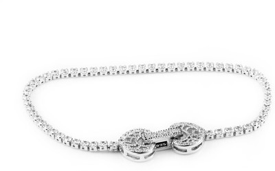 

Swank Silver Sterling Silver Cubic Zirconia Bracelet