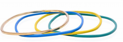 40% OFF on TRENDY BAUBLES Brass, Metal Enamel Bangle(Pack of 4)