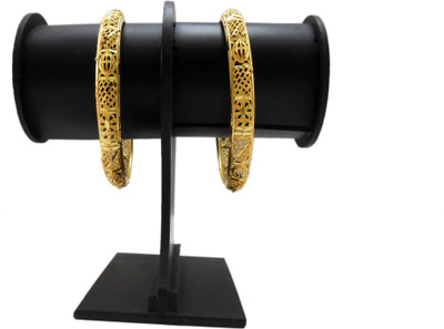 

My Design Copper Gold-plated Bangle Set(Pack of 2)