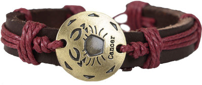 

Taj Pearl Leather Bracelet, Brown