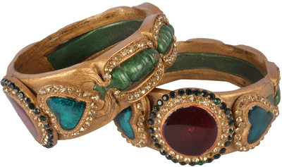 

Shreeng Lac Bangle Set(Pack of 2), Multicolor