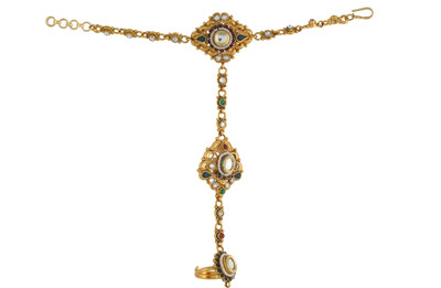 Vama Fashions Copper, Alloy Gold-plated Hand Thong
