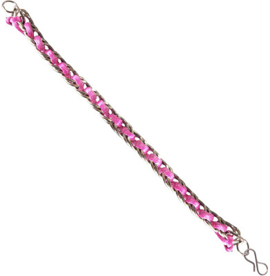 

Rich & Famous Alloy Bracelet, Silver;pink
