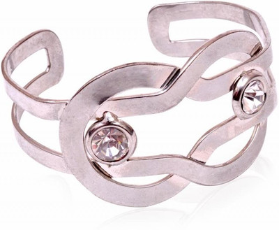TRENDY BAUBLES Metal Rhodium Cuff