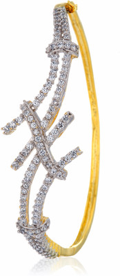 60% OFF on Alysa Alloy Rhodium, Gold-plated Bracelet