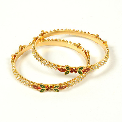 50% OFF on JEWBANG Alloy Brass Bangle Set(Pack of 2) 50% OFF on JEWBANG Alloy Brass Bangle Set(Pack of 2)