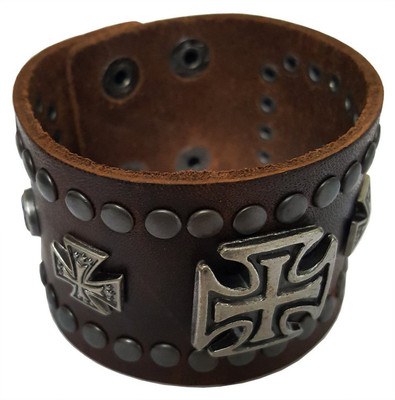 

Mehrunnisa Leather Bracelet, Black