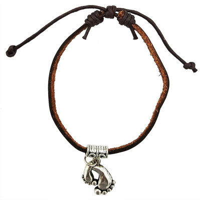 

Mehrunnisa Leather Bracelet, Brown