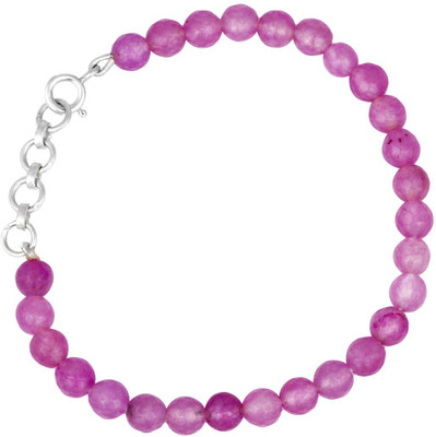 

Silver Arts Stone, Sterling Silver Jade Silver Bracelet, Purple