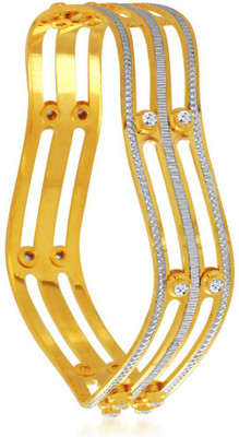 

Sukkhi Alloy Gold-plated, Rhodium Bangle, Gold;white