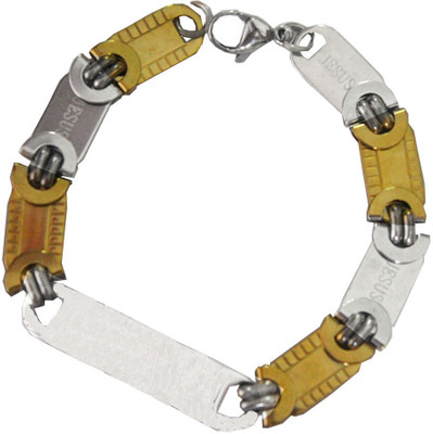 

Rich & Famous Alloy Gold-plated Bracelet, Gold;silver
