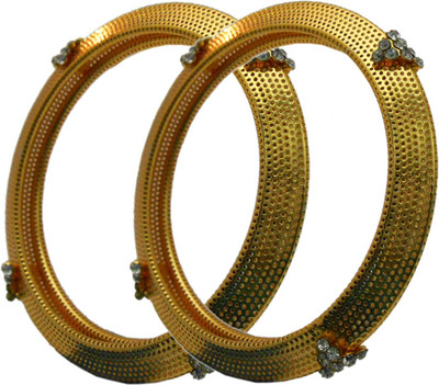 

My Design Alloy Gold-plated Bangle Set(Pack of 2)