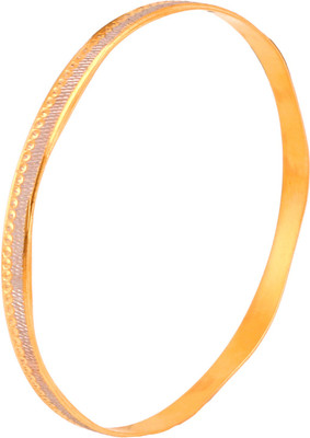 

ZKD Jewels Asymmetric Yellow Gold 22kt Bangle(Rhodium Plated)