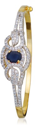 alysa Alloy Sapphire Rhodium, Gold-plated Bracelet