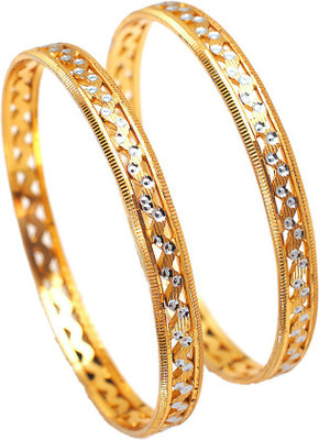 Jewar Mandi Metal Bangle Set(Pack of 2)