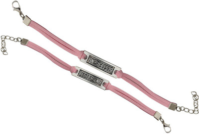 

Taj Pearl Alloy Bracelet Set(Pack of 2), Pink