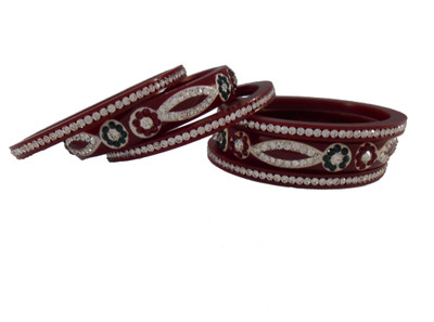 

My Design Acrylic Bangle Set(Pack of 6), Maroon