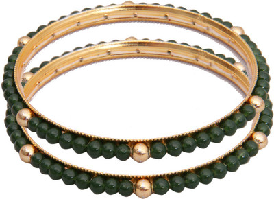 82% OFF on Classique Designer Jewellery Alloy Crystal Rhodium Bangle Set(Pack of 2)