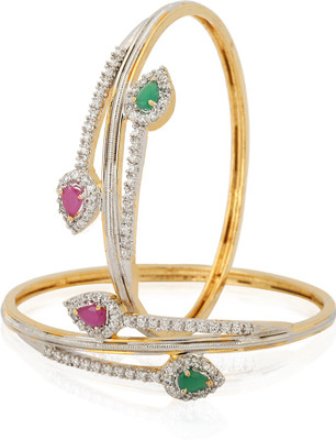 

Jewels Galaxy Alloy Bangle Set(Pack of 2, Multicolor