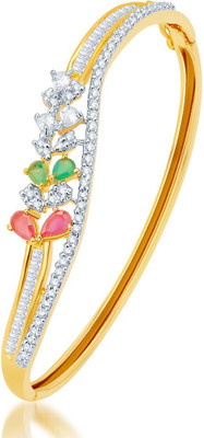 

Sukkhi Alloy Cubic Zirconia Gold-plated, Rhodium Bracelet, Gold;white