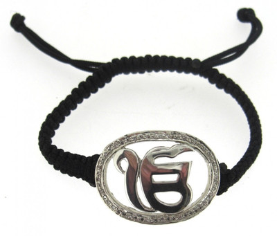 

Jewelslane Silver, Copper, Fabric Bracelet