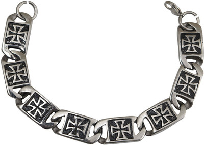 

Taj Pearl Steel Silver Bracelet