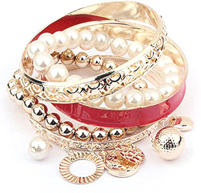 Shining Diva Alloy Bracelet Set(Pack of 6)