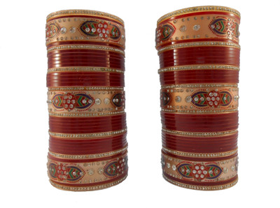 

My Design Acrylic Chudas(Pack of 70), Maroon