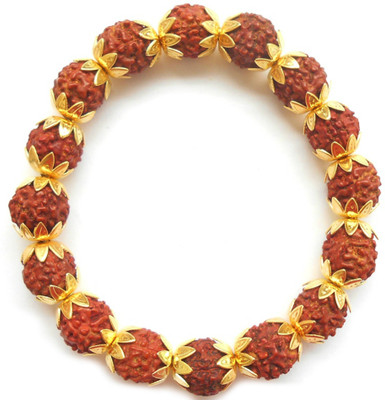 Herbal Jewellery Alloy, Wood Gold-plated Bracelet, Brown;gold