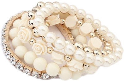 AMOUR Alloy Crystal Gold-plated Bracelet Set(Pack of 5)