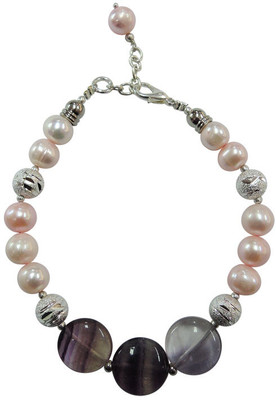 

Pearlz Ocean Alloy Bracelet, Pink