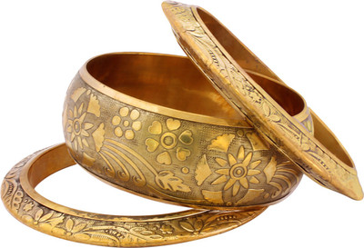 Luxor Alloy Yellow Gold Bangle Set(Pack of 3) Luxor Alloy Yellow Gold Bangle Set(Pack of 3)