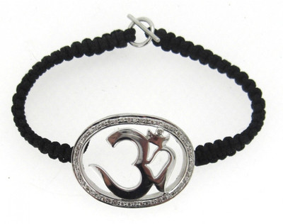 

Jewelslane Silver, Copper, Fabric Bracelet