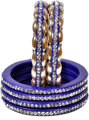 

Daily Shop Lac Bangle Set(Pack of 6), Blue