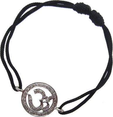 

Jewelslane Silver, Copper, Fabric Bracelet