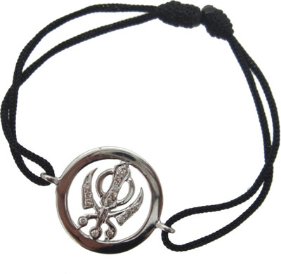 

Jewelslane Silver, Copper, Fabric Bracelet