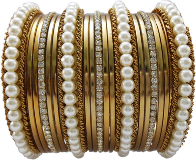 

My Design Alloy Gold-plated Bangle Set(Pack of 19)