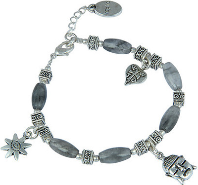 

Pearlz Ocean Alloy Charm Bracelet, Grey