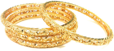 40% OFF on Sri Kapi Pearls Alloy Gold-plated Bangle Set(Pack of 4) 40% OFF on Sri Kapi Pearls Alloy Gold-plated Bangle Set(Pack of 4)