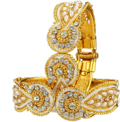 

Zeneme Alloy Bracelet Set(Pack of 2, Gold