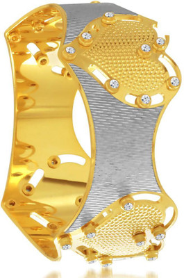 

Sukkhi Alloy Gold-plated, Rhodium Bangle, Gold;white