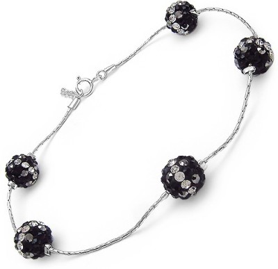 Johareez Sterling Silver Crystal Bracelet