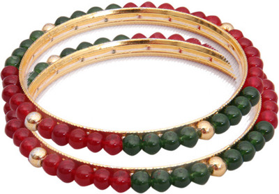 84% OFF on Classique Designer Jewellery Alloy Crystal Rhodium Bangle Set(Pack of 2)