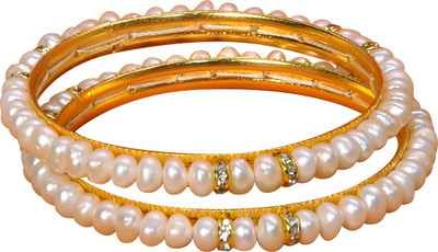 85% OFF on Classique Designer Jewellery Alloy Bangle Set(Pack of 2)