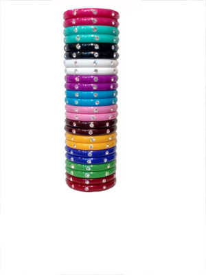 

Shivam Acrylic Bangle Set(Pack of 24), Multicolor