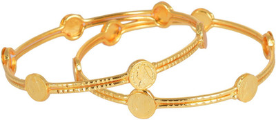 

HKJ Metal Bangle Set(Pack of 2), Gold